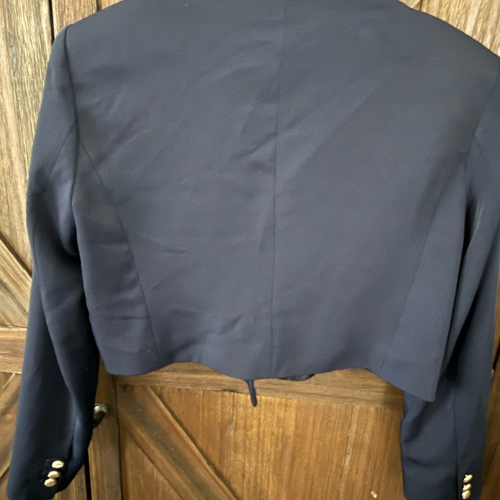 Zara Women's Black Double-Breasted Jacket - Picture 2 of 5